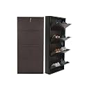 4 Door Wall Mounted Metal Shoe Rack