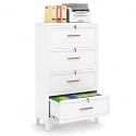 4 Drawer File Cabinet with Lock, Lateral Filing Cabinet for Home Office