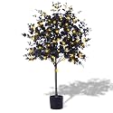 4 ft Halloween Eucalyptus Tree with Lights Artificial Tree