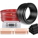 4 Gauge Battery Cable Kit 50ft Red/Black CCA Power &amp; Ground with 100A Fuse