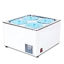 4-Hole Digital Thermostatic Water Bath, 12L Stainless Steel Lab Water Bath Heater with Timer, Adjustable Temperature for Lab, Medical, and Chemical Use