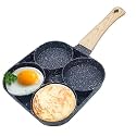 4-Hole Non-Stick Egg Frying Pan with Detachable