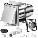 4 Inch Dryer Vent Kit with Stainless Steel Guard