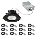4 Inch Gimbal Recessed Lights, Adjustable Eyeball Downlight,12 Pack