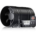4 Inch Inline Duct Fan with Speed Controller, Upgraded Inline Fans High-Efficiency Exhaust Duct Fan, Low Noise HVAC Ventilation in Basement Bathroom Workshop Attic Grow Tent ZFP125A09