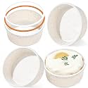 4 Inch Silicone Round Cake Pans, Set of 4, Cream