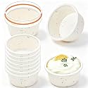 4 Inch Silicone Round Cake Pans with Metal Reinforced Frame, Nonstick Mini Smash Cake Molds for Baking, BPA Free – Set of 10 for Baby's First Birthday, Small Cakes, Desserts (Cream)