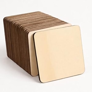 4 inch unfinished mdf square cutouts with rounded corners  pine mdf sheets for diy arts crafts painting engraving amp home decoration 25