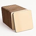 4 Inch Unfinished MDF Square Cutouts with Rounded Corners | Pine MDF Sheets for DIY Arts, Crafts, Painting, Engraving & Home Decoration (5)