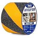 4 Inch x 30 FT Black Yellow Anti Slip Tape, 80 Grit for Stairs