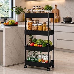 4 Layer Multipurpose Storage Rack with Plastic