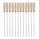 4 mm Square &amp; Strong Tandoor MS Sticks 14.5 inches || zinc Coated Barbecue Skewers || mildsteel Sticks for Grill || BBQ mildsteel || Set of 10 Pcs