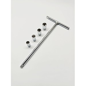 t shaped handle 8 inch wrench spanner set with 14 drive 8mm 9mm 10mm and 11mm hex socket set
