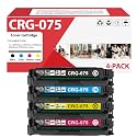 4 Pack 075 CRG075 CRG-075 CRG075A Toner Cartridge Replacement for Canon 075 Toner Work for LBP646Cdw LPB647Cdw MF662Cdw MF663Cdw MF665Cdw Printers （1300 Pages）