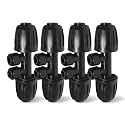 4 Pack 1/2'' to 1/4'' Drip Irrigation Fittings, Push-to-Connect 4 Way Drip Irrigation Part Barbed Tee Connectors, Anti-Leak Locked Splitter Fitting for 1/2" Irrigation Tubing (0.6''-0.67''O
