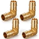 4 Pack 1"x1" PEX A Elbow 90 Degree, 90 Degree Elbow