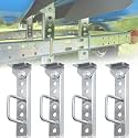 4 Pack 10"/12"/14" Boat Trailer Bunk Brackets Kit | Swivel Top