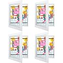 4 Pack 10x12.5 Front-Opening Kids Artwork Frames Changeable (White)