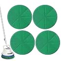 4 Pack 12" Microfiber Carpet Bonnet Pads Compatible with Orbiter ORB550MC