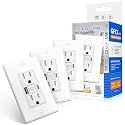 4 Pack 15A GFCI Outlet with USB A&amp;C Ports, Self-Test TR ETL Listed