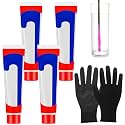 4 Pack 2 oz Tube Water Finding Paste with Black PU Gloves, Fuel Water Detection Gasoline, Diesel, Kerosene, Petroleum