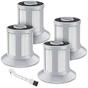 4-Pack 2156A Replacement Vacuum Filter for Bissell Zing 2156 1665 1665W 2156E 16652 Zing Bagless Canister Vacuum Cleaner, Compare to Part 1613056