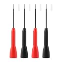 4 Pack 2mm Extended Needle Test Probes, Multimeter Test Leads, 600V/10A Non Destructive Multimeter Test Probe for Fluke Leads tl71 tl75
