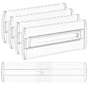4 Pack 4" High Drawer Dividers for Clothes, 10.2"-16.5" Expandable
