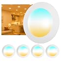 4 Pack 5/6 Inch LED Disk Lights, Dimmable Flush Mount Ceiling Disc Lights
