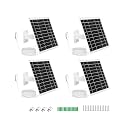 4 Pack 5V 7W USB Type-C Solar Panel Camera Charger for Arlo Essential XL Cam 2nd Gen,Essential 2K (2nd Generation),Pro 6th Gen 2K 2025 Release Security Camera Solar Panel with 9.3FT USB C Cable