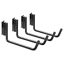 4-Pack 6-Inch Extended Flat J Hooks for E-Track and X-Track