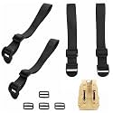 4 Pack Backpack Extender Strap Extension Connector, Adjustable Buckles for Travel Laptop Bag, Bookbag, Daypack, Sprayer & Shoulder Straps