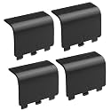 4 Pack Battery Cover for Xbox Series X, Xbox Series S Controller, Battery Back Door Shell Repair Part Compatible with Xbox Wireless Controller * Black