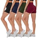 4 Pack Biker Shorts for Women - High Waisted 5"/8" Yoga Workout Shorts