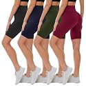 4 Pack Biker Shorts for Women - High Waisted 5"/8" Yoga Workout Shorts