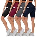 4 Pack Biker Shorts for Women - High Waisted 5"/8" Yoga Workout Shorts