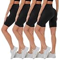 4 Pack Biker Shorts for Women - High Waisted 5"/8" Yoga Workout Shorts