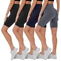 4 Pack Biker Shorts for Women - High Waisted 5"/8" Yoga Workout Shorts