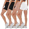 4 Pack Biker Shorts for Women - High Waisted 5"/8" Yoga Workout Shorts