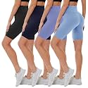 4 Pack Biker Shorts for Women - High Waisted 5"/8" Yoga Workout Shorts