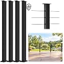 36" Modular Cable Railing Post for Deck Railing, 4 Level Line Posts