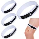 4 Pack Catheter Leg Strap, Catheter Stabilization Device,Non-Slip Adjustable Leg Bag Holder Catheter Supplies for Men Women 23" x 1.6"