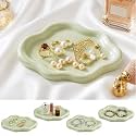 4 Pack Ceramic Jewelry Tray, Trinket Dish, Small Jewelry Dish