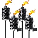 4‑Pack Citronella Torches, 13.5 Oz Outdoor Metal Torches
