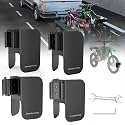 4 Pack E-Track Dirt Bike Wheel Chock Supports tire up to 6",Black,Heavy Duty 10 Gauge Steel E-Track Wheel Chock for Motorcycle,E-Track Wheel Chock for Trailer &amp; Trucks &amp; Garage,E-Track Accessories