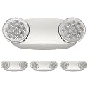 4 Pack Emergency Light, Emergency Lights for Business, LED Emergency Lights with Battery Backup, 2 Bug Eye Heads Adjustable Commercial Emergency Lighting Fixtures, UL 924 Certified