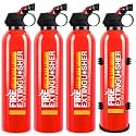Portable Fire Extinguisher for Home and Vehicle - 4 Pack Small Fire Extinguisher with Mount for A, B, C, K Fire, Suitable for Vehicle, Home, Kitchen, Car, Boat, Camping
