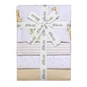 4 Pack Flannel Receiving Blankets for Baby, 30 in. x 30 in., Giraffe Tan Prints