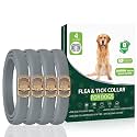4 Pack Flea Collar for Dogs, 32 Months Flea and Tick Prevention for Dogs