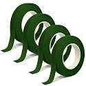 4 Pack Floral Tape Green Flower Tape for Wedding Bouquet Wreath Arranging